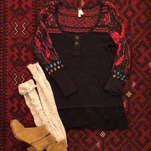Free People sweater dress -M